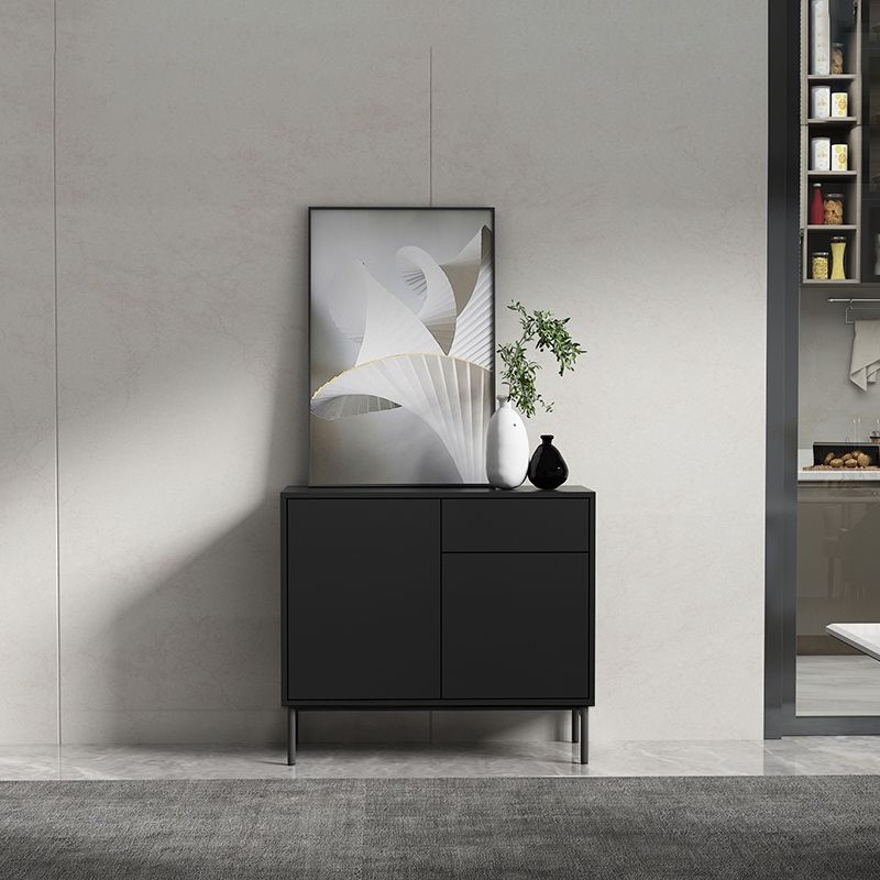 Sideboard di legno moderno moderno mobile rettangolo con cassetti e porte