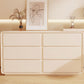 Cream Contemporary Bedroom With Drawer Wooden Lighted Mirror Make-up Vanity