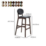 Scandinavia Style Bar-stool Wooden Legs Full Back for Kitchen Bar Clearhalo 'Bar Furniture' 'Bar Stools' 'bar_stools' 'furn' 'furn_bar_stools' 'furniture_bar_stools' 'Kitchen & Dining Furniture' 'kitchen&dining_furn' 'kitchen' 'kitchen_furn' Furniture' 1200x1200_fb5b615b-b63f-4590-b69c-7ef47212635b
