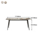 Stone Top Dining Table Rectangle Contemporary Dining Table with 4 Black Legs Clearhalo 'Dining Tables & Seating' 'Dining Tables' 'dining_table' 'furn' 'furn_dining_table' 'Furniture' 'furniture_dining_table' 'Kitchen & Dining Furniture' 'kitchen' 'kitchen_dining_table' 1200x1200_fb5c0e3e-541f-4cf0-b4d9-109aec65dbfe