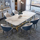 Sintered Stone White Tone Dining Table Glam Trestle Base Table for Dining Room Clearhalo ' dining_table' 'Dining Tables & Seating' 'Dining Tables' 'furn' 'furn_dining_table' 'Furniture' 'furniture_dining_table' 'Kitchen & Dining Furniture' 'kitchen&dining_furn' 'kitchen' 'kitchen_dining_table' 1200x1200_fb5cc19c-bb7e-438e-9c8f-6708fda8fd7d