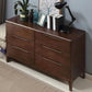 15.7" D Mid-Century Modern Chest Drawers Included Accent Chest in Oak