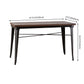 Industrial Style Solid Wood Dining Set with Brown Rectangle Table and 4 Black Legs Base Clearhalo 'Dining Room Sets' 'Dining Tables & Seating' 'dining_room_set' 'furn' 'furn_dining_room_set' 'Furniture' 'furniture_dining_room_set' 'Kitchen & Dining Furniture' 'kitchen&dining_furn' 'kitchen' 1200x1200_fb5d73e4-e8bc-48d2-9c1e-bde85a40bbf8