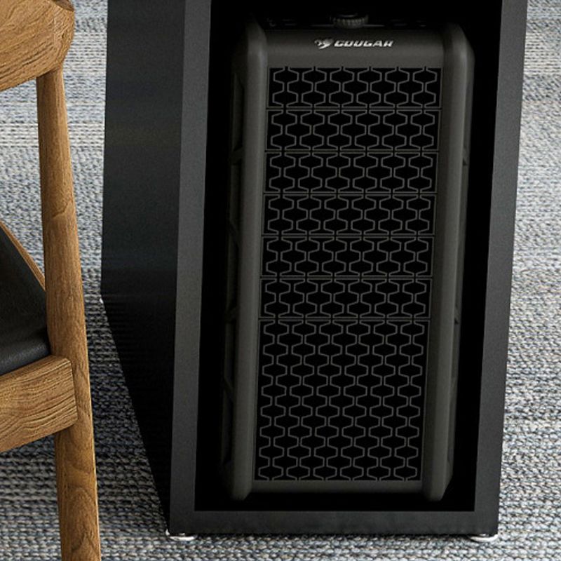 Scrivania marrone e nero da ufficio rettangolare scrivania in legno pino e metallo