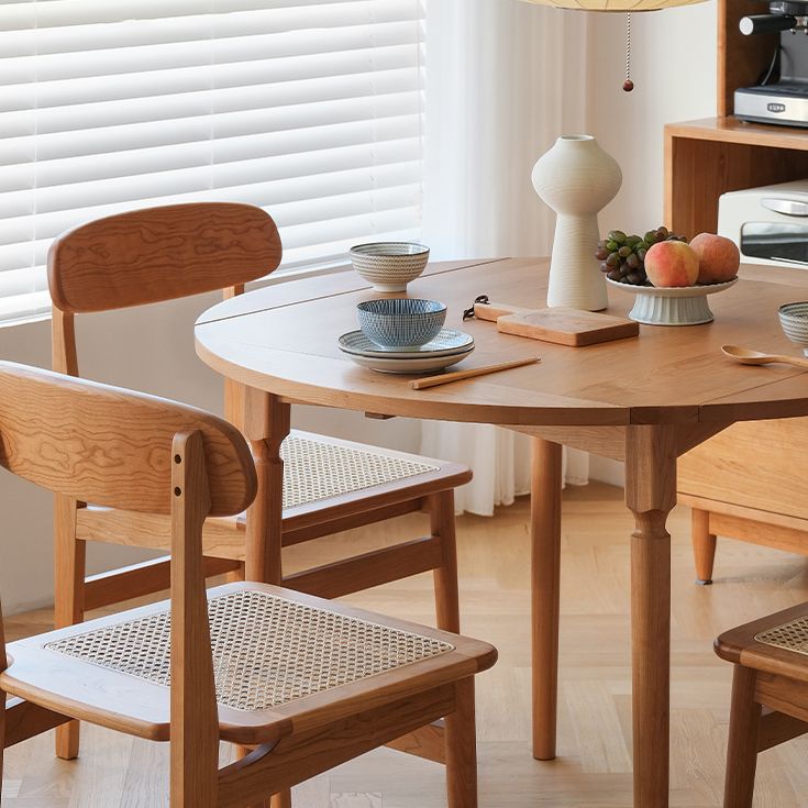 Round Dining Dinette Table Simplicity Style 4-foot Solid Wood Home Furniture Clearhalo ' dining_table' 'Dining Tables & Seating' 'Dining Tables' 'furn' 'furn_dining_table' 'Furniture' 'furniture_dining_table' 'Kitchen & Dining Furniture' 'kitchen&dining_furn' 'kitchen' 'kitchen_dining_table' 1200x1200_fb5eb088-9a84-4979-83e5-9a99fbf0d26d