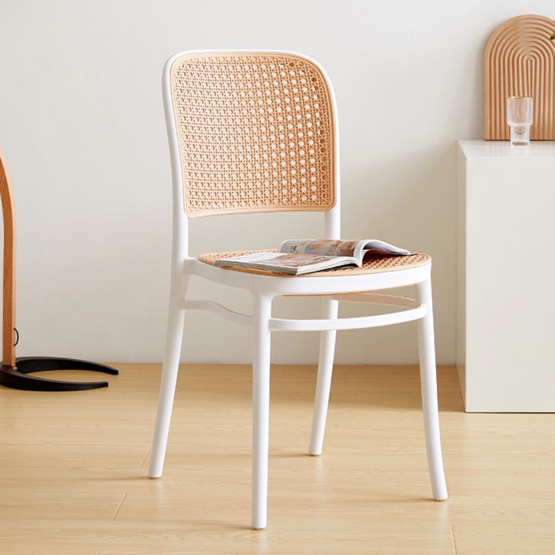 Sgabello da bar in plastica da bar in stile nordico con gambe di plastica per la casa