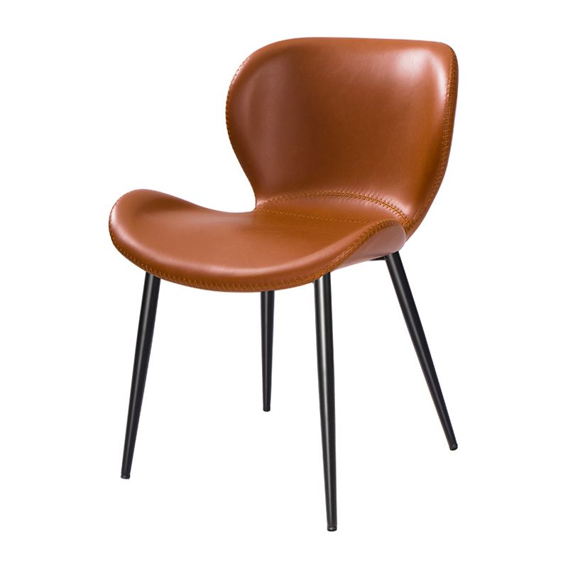 Zeitgenössischer Stil Faux Leder Metall Basis Haus für Hausstuhl