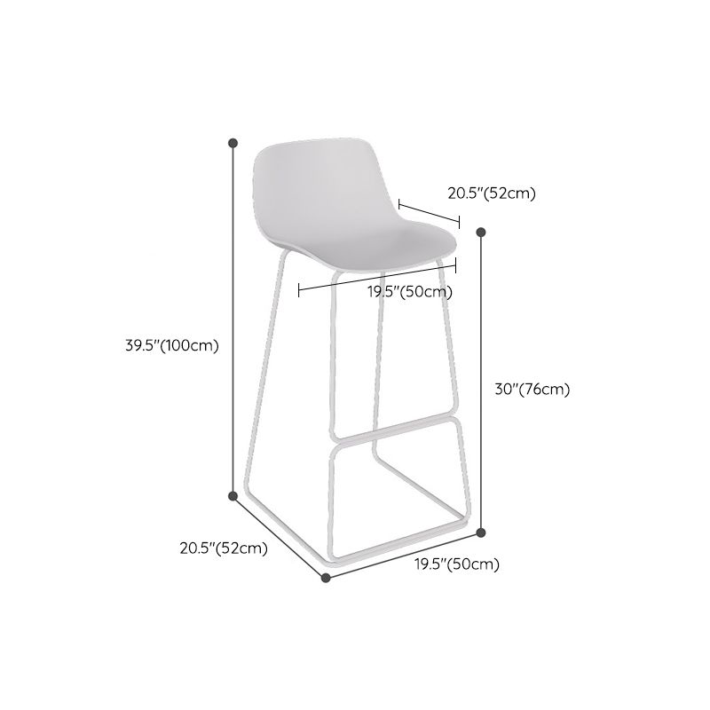 Sgabelli da pranzo in metallo contemporaneo sgabelli da bar con poggiapiedi