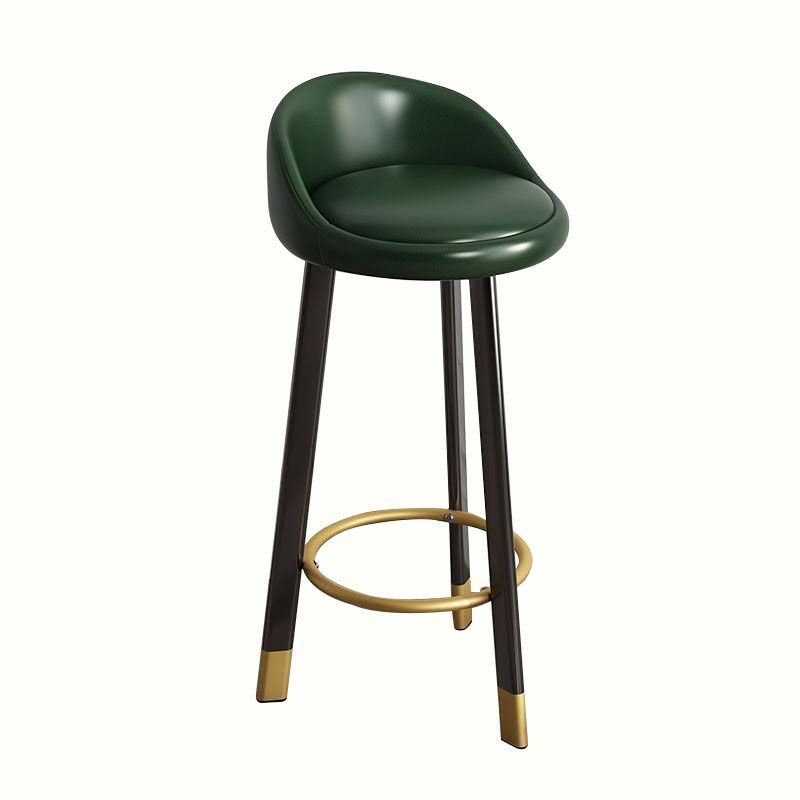 Modern Home Low Back Barstool Matte Finish Upholstered Stools Clearhalo 'Bar Furniture' 'Bar Stools' 'bar_stools' 'furn' 'furn_bar_stools' 'Furniture' 'Kitchen & Dining Furniture' 1200x1200_fb63e5a2-a9b6-4bea-b437-fdb3a884b99a