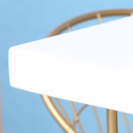 グラムスタイルの長方形バーテーブル白いカラーバーダイニングテーブル4脚付き