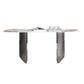Sintered Stone Modern Rectangle Table Modern Kitchen Table with Double Pedestal in Grey Clearhalo ' dining_table' 'Dining Tables & Seating' 'Dining Tables' 'furn' 'furn_dining_table' 'Furniture' 'furniture_dining_table' 'Kitchen & Dining Furniture' 'kitchen&dining_furn' 'kitchen' 'kitchen_dining_table' 1200x1200_fb67b63b-7003-4e68-822c-dea5268957f1