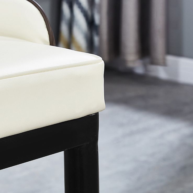 Scandinavian Indoor Armchair Metal Upholstered Parsons Back Dining Room Chair Clearhalo ' kitchen&dining_furn' 'Dining Chairs' 'Dining Tables & Seating' 'dining_chair' 'furn' 'furn_dining_chair' 'Furniture' 'furniture_dining_chair' 'Kitchen & Dining Furniture' 'kitchen' 1200x1200_fb683f3a-1909-4604-b2f7-3d67dbacebb9