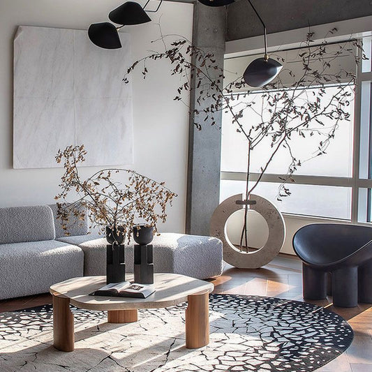 Contemporary Hexagon Coffee Table 3 Legs Stone Coffee Cocktail Table Clearhalo 'Coffee & Accent Tables' 'Coffee Tables' 'coffee_tables' 'furn' 'furn_coffee_tables' 'Furniture' 'Living Room Furniture' 1200x1200_fb6b838f-5e81-4d03-b8a6-21faefdbcad4