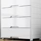 White Plastic Storage Cabinet with Legs Contemporary Wardrobe Armoire
