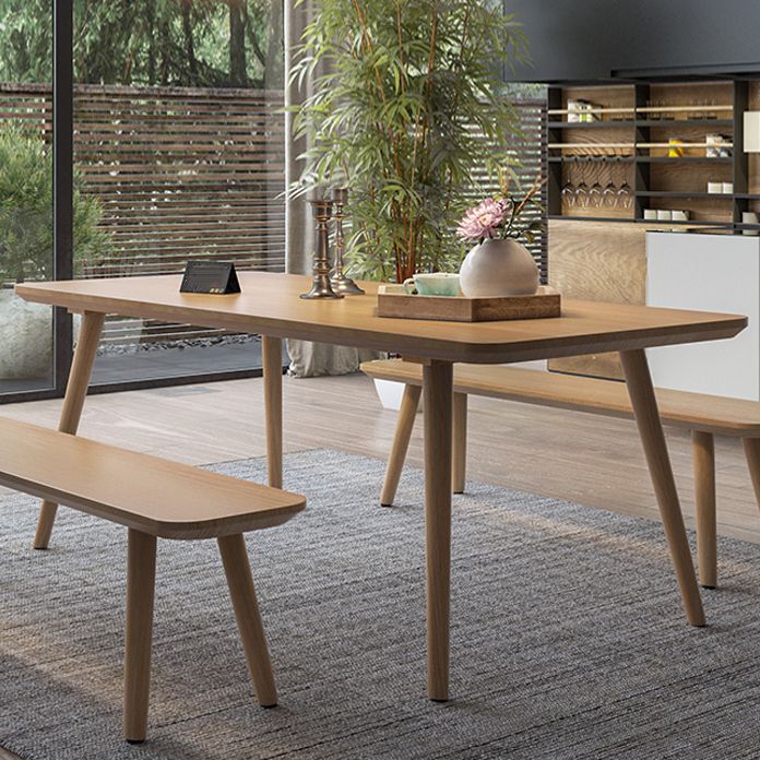 Modern Rectangle Pine Solid Wood Table 4 Legs Home Kitchen Dinner Furniture Clearhalo ' dining_table' 'Dining Tables & Seating' 'Dining Tables' 'Furniture' 'furniture_dining_table' 'Kitchen & Dining Furniture' 'kitchen&dining_furn' 'kitchen' 'kitchen_dining_table' 1200x1200_fb6e04af-0f3f-4d34-ad30-1cd71b31dbd0