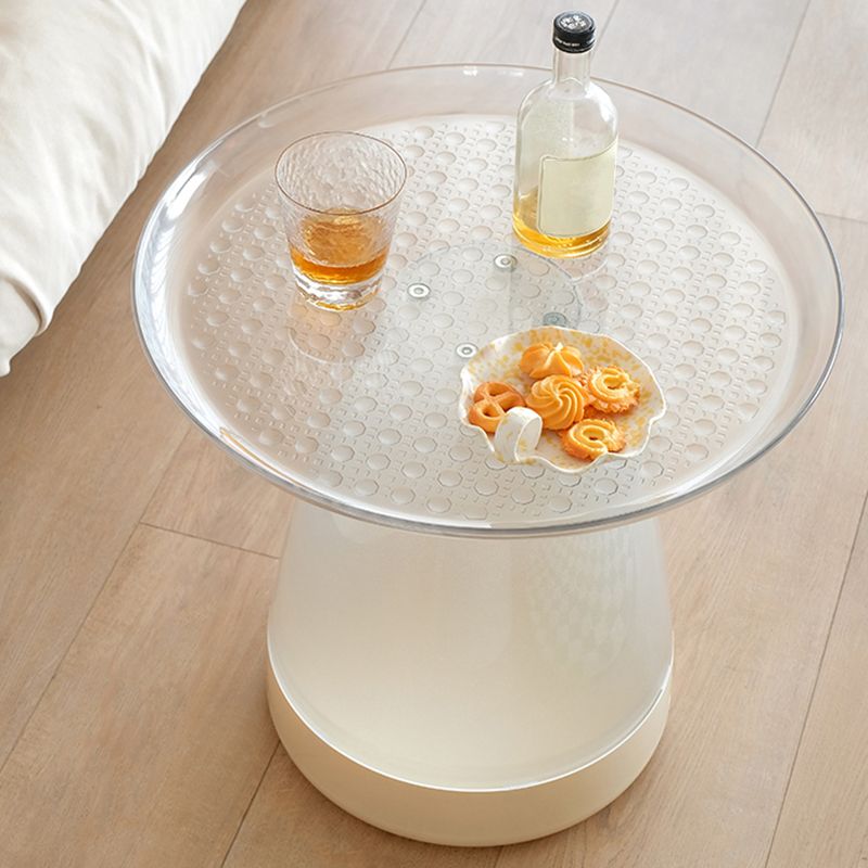 Pedestal End Table Plastic Round Side Sofa Side Accent Table with Tray Top Clearhalo 'Coffee & Accent Tables' 'End & Side Tables' 'end_side_tables' 'furn' 'furn_end_side_tables' 'Furniture' 'Living Room Furniture' 1200x1200_fb6fe3f7-0c56-4061-94f8-48c4c9b21cff