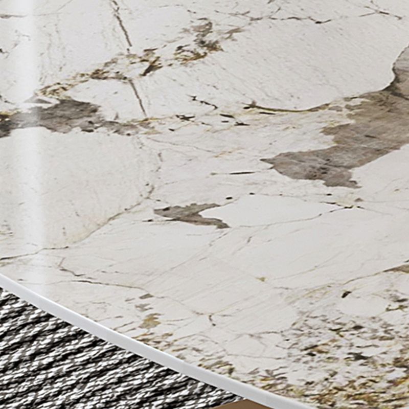 Tavolino top in ardesia glam astratto tavolo da cocktail di caffè ovale