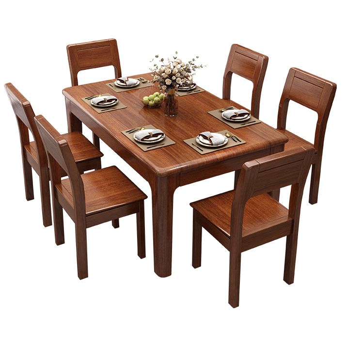 Solid Wood Mid-Century Modern Table Wood Top Table for Dining Room Clearhalo ' dining_table' 'Dining Tables & Seating' 'Dining Tables' 'furn' 'furn_dining_table' 'Furniture' 'furniture_dining_table' 'Kitchen & Dining Furniture' 'kitchen&dining_furn' 'kitchen' 'kitchen_dining_table' 1200x1200_fb719197-ff77-41aa-b0f1-de4177b13969