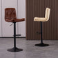 Modern Swivel Adjustable Height Barstool Matte Finish Leather Stool Clearhalo 'Bar Furniture' 'Bar Stools' 'bar_stools' 'furn' 'furn_bar_stools' 'Furniture' 'furniture_bar_stools' 'Kitchen & Dining Furniture' 1200x1200_fb74aa26-bda9-4750-b49a-8c6faf0391bb