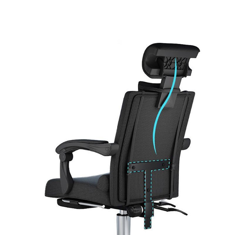 Contemporary Black Managers Chair Padded Arms Executive Chair for Office Clearhalo 'furn' 'furn_office_chair' 'Furniture' 'Office Chairs' 'Office Furniture' 'office_chair' 1200x1200_fb7590c8-ac53-467c-9735-f640647e31f8