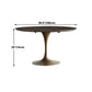 Round Tulip Base Dinette Table Traditional Luxury Dining Room Table for Home Clearhalo ' dining_table' 'Dining Tables & Seating' 'Dining Tables' 'furn' 'furn_dining_table' 'Furniture' 'furniture_dining_table' 'Kitchen & Dining Furniture' 'kitchen&dining_furn' 'kitchen' 'kitchen_dining_table' 1200x1200_fb76ab42-8160-4e81-ae7c-2eada9229609