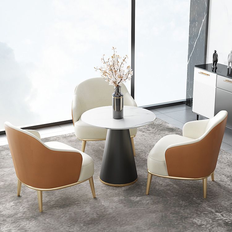 Round Table Dinette Table Contemporary Stone Dinner Room Table with Pedestal Base Clearhalo ' dining_table' 'Dining Tables & Seating' 'Dining Tables' 'furn' 'furn_dining_table' 'Furniture' 'furniture_dining_table' 'Kitchen & Dining Furniture' 'kitchen&dining_furn' 'kitchen' 'kitchen_dining_table' 1200x1200_fb77080b-56c8-4a75-bcc2-acc39e36e0fe