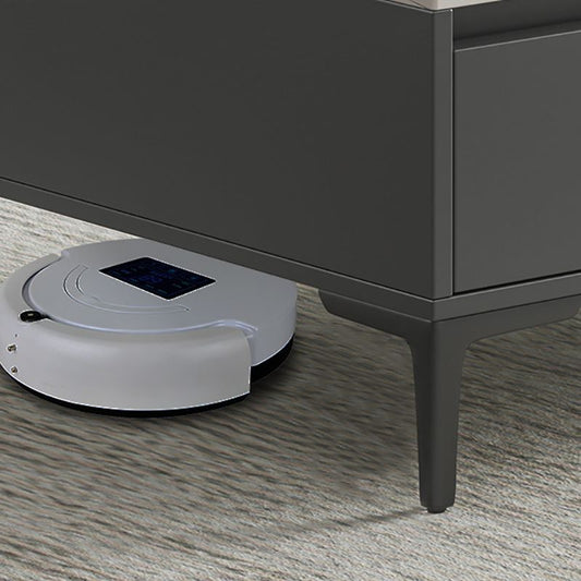 Glam 4 Legs Coffee Table Artificial Panel Rectangular Home Cocktail Table