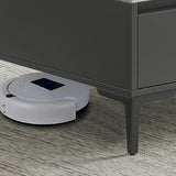 Glam 4 Legs Coffee Table Artificial Panel Rectangular Home Cocktail Table