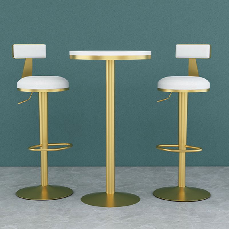 Glam Liftable Backrest Counter Stool Iron Household Bar Stool with Cushion Clearhalo 'Bar Furniture' 'Bar Stools' 'bar_stools' 'furn' 'furn_bar_stools' 'furniture_bar_stools' 'Kitchen & Dining Furniture' 'kitchen&dining_furn' 'kitchen' 'kitchen_furn' Furniture' 1200x1200_fb79dd74-39b5-46f6-a242-7f3980ded896