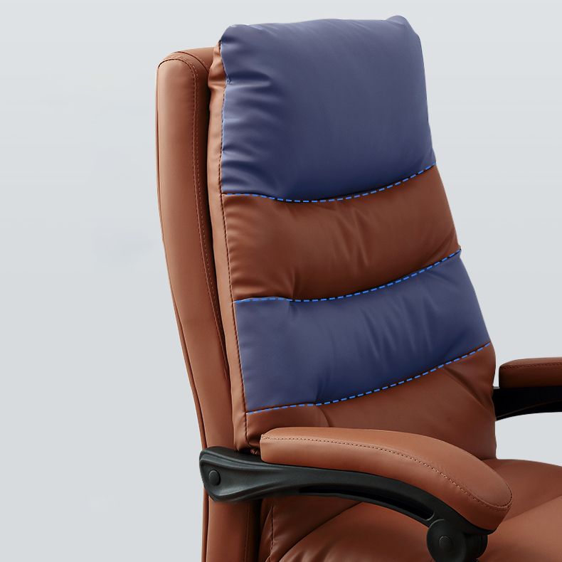 Silla ejecutiva acolchada ajustable con brazos, silla moderna con respaldo alto para gerentes