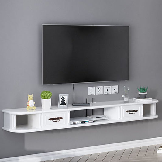 9.5" H Wall-mounted Wooden TV Stand Console Open Storage TV Stand with 2 Drawers Clearhalo 'furn' 'furn_tv_stands_entertainment_centers' 'Furniture' 'Living Room Furniture' 'TV Stands & Entertainment Centers' 'TV Stands & Media Storage Furniture' 'tv_stands_entertainment_centers' 1200x1200_fb7de0f1-b2f7-4d99-ad13-ef2deffb852d