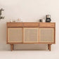 Sideboard contemporanea Porte Rattan Pinna armadio per soggiorno per soggiorno