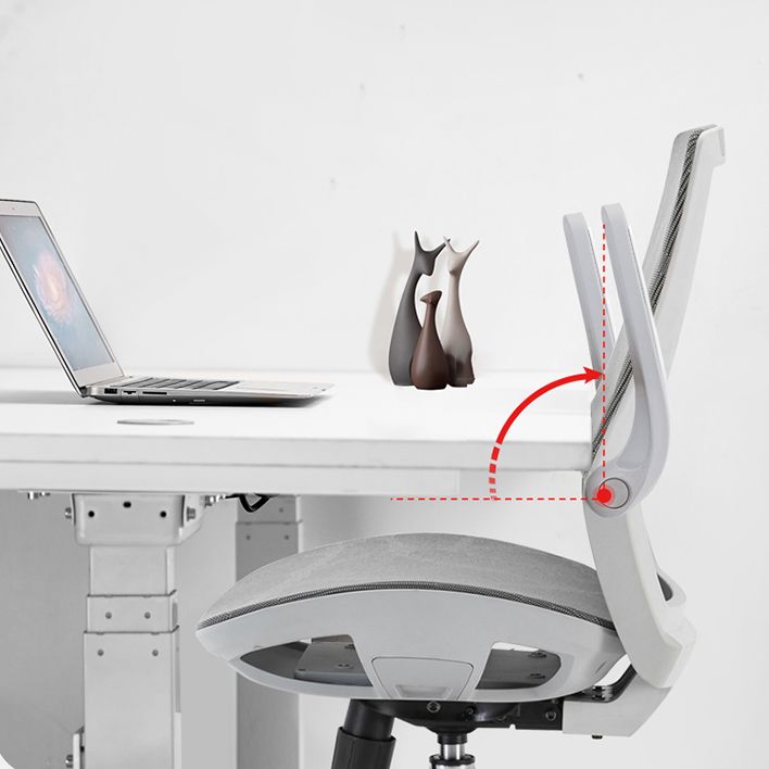 Hedendaagse in hoogte verstelbare bureaustoel Gray Taakstoel voor kantoor