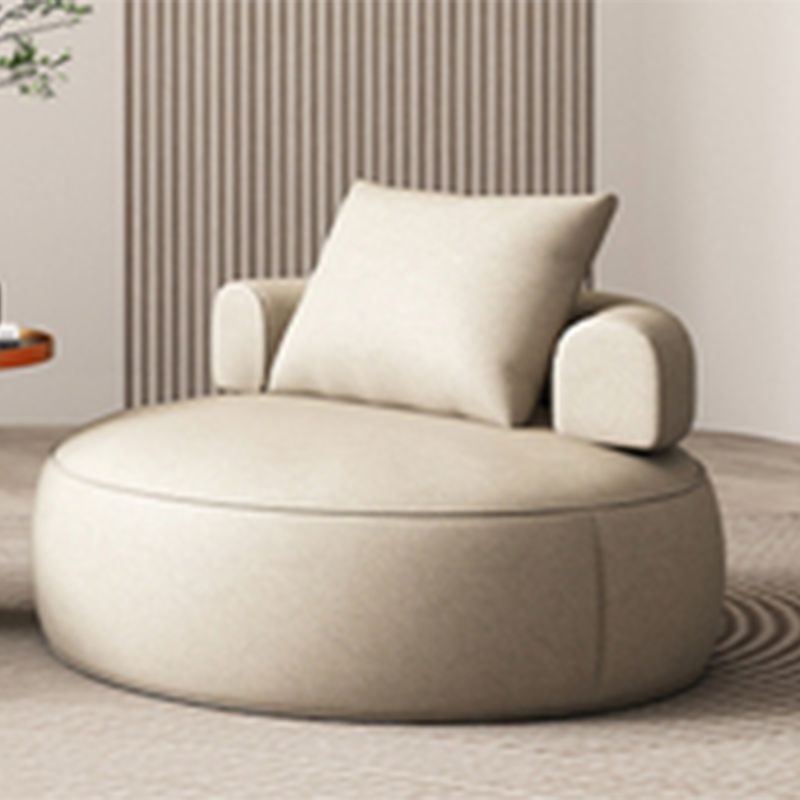 Faux Leather Slipper Chair Armless Chair with Pillow for Living Room Clearhalo 'Accent Chairs' 'accent_chairs' 'Chairs & Seating' 'furn' 'furn_accent_chairs' 'Furniture' 'furniture_accent_chairs' 'Living Room Furniture' 1200x1200_fb830729-61e8-4d87-a082-044b75c3ecb6