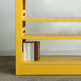 オープンメタルブックシェルフノルディックスタイルのシンプルな長方形の本棚