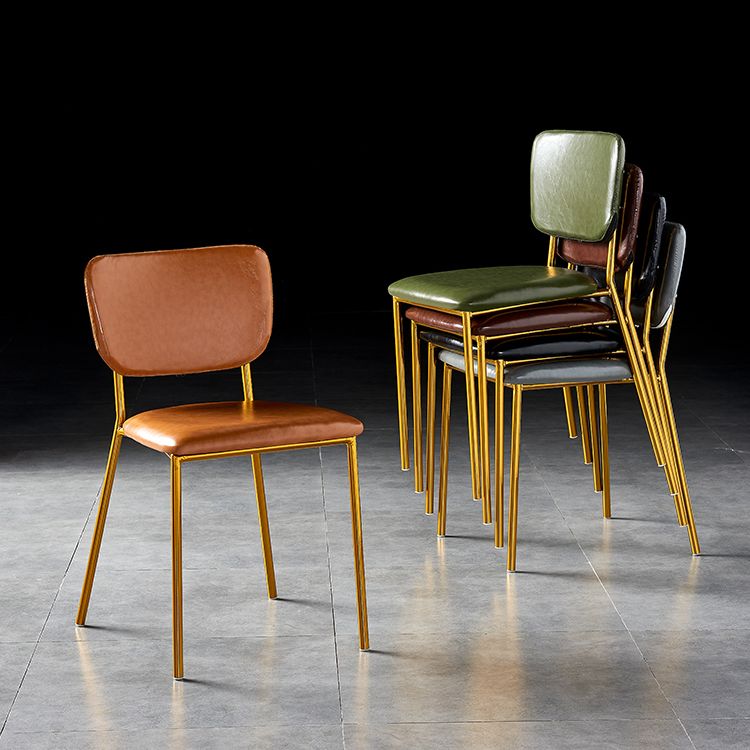 Scandinavian Style Metal Chair Set Kitchen Open Back Stackable Side Chairs Clearhalo ' kitchen&dining_furn' 'Dining Chairs' 'Dining Tables & Seating' 'dining_chair' 'furn' 'furn_dining_chair' 'Furniture' 'furniture_dining_chair' 'Kitchen & Dining Furniture' 'kitchen' 1200x1200_fb85ab76-3b49-45fe-b636-a9958c9fa7ac