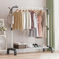 Contemporary Metal Coat Rack Storage Shelving Coat Rack with Coat Hooks Clearhalo 'Entry & Mudroom Furniture' 'furn' 'furn_hall_tree_coat_racks' 'Furniture' 'Hall Trees & Coat Racks' 'hall_tree_coat_racks' 1200x1200_fb88f28a-05bd-4c1f-9be0-78a92a15cda7