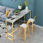 Glam Style 1/2/3 Pieces Bar Table Set Rectangle Bar Table with High Stools for Kitchen Clearhalo 'Bar Furniture' 'furn' 'furn_home_bar_bar_sets' 'Furniture' 'Home Bars & Bar Sets' 'home_bar_bar_sets' 'Kitchen & Dining Furniture' 1200x1200_fb89682a-572d-47f1-9bf2-41a7719dffc7
