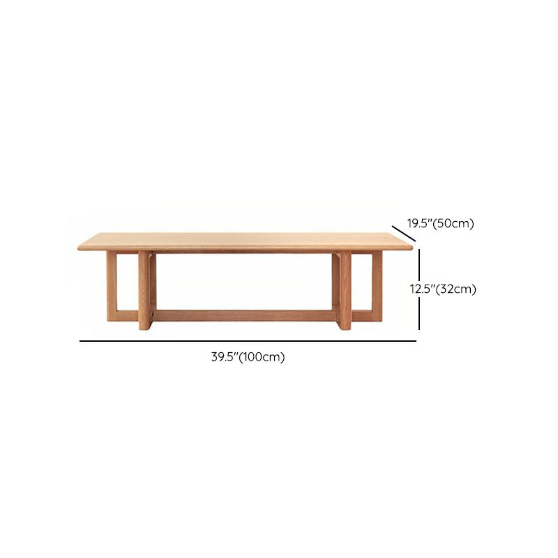 12"H Contemporary Coffee Table Rectangle Solid Wood Single Cocktail Table Clearhalo 'Coffee & Accent Tables' 'Coffee Tables' 'coffee_tables' 'furn' 'furn_coffee_tables' 'Furniture' 'Living Room Furniture' 1200x1200_fb899856-0009-4244-aba8-3434fc2fb2c5