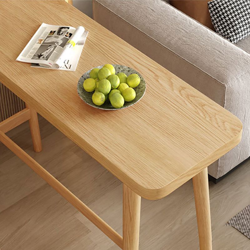 Industrial Natural Bar Table Solid Wood Bar Height Table with Trestle Base Clearhalo 'Bar Furniture' 'Bar Tables' 'bar_tables' 'furn' 'furn_bar_tables' 'Furniture' 'Kitchen & Dining Furniture' 1200x1200_fb89f845-2773-4171-8721-705a407dd252
