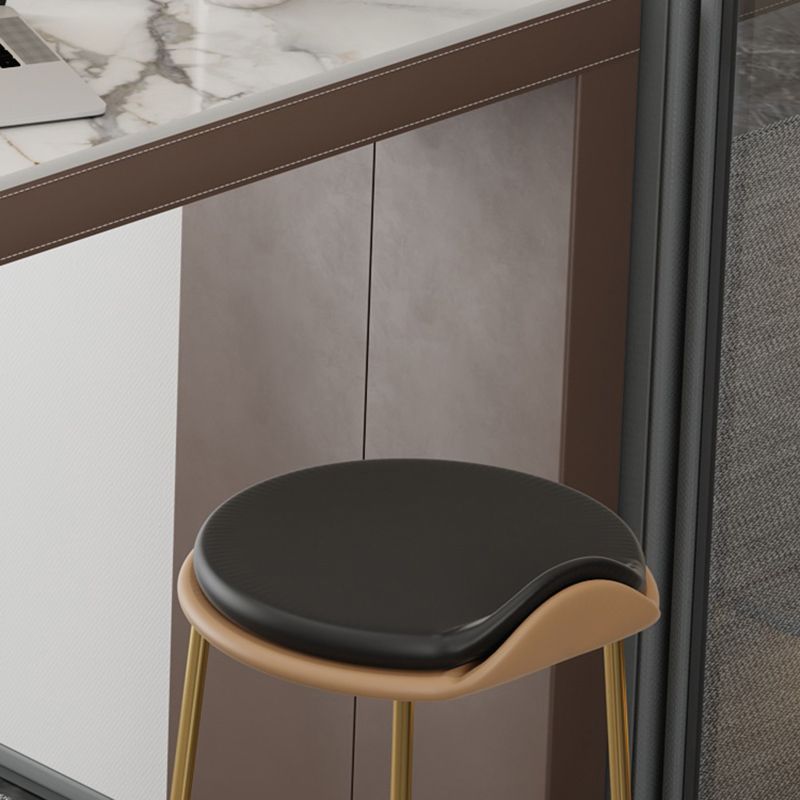 Contemporary Pub Table Set 1/2/3 Pcs Metal Frame Bar Table and Stools Clearhalo 'Bar Furniture' 'furn' 'furn_home_bar_bar_sets' 'Furniture' 'Home Bars & Bar Sets' 'home_bar_bar_sets' 'Kitchen & Dining Furniture' 1200x1200_fb8ca9a5-6495-4f29-86d8-ec621e0c8b39