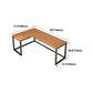 L-Shaped Modern Study Table Fixed Writing Table of Pinewood Solid Wood without Cabinet Clearhalo 'Furniture' 'furniture_office_desk' 'Office Desks' 'Office Furniture' 'office_desk' 1200x1200_fb8d04d4-9665-4c58-9147-33fce8e77370