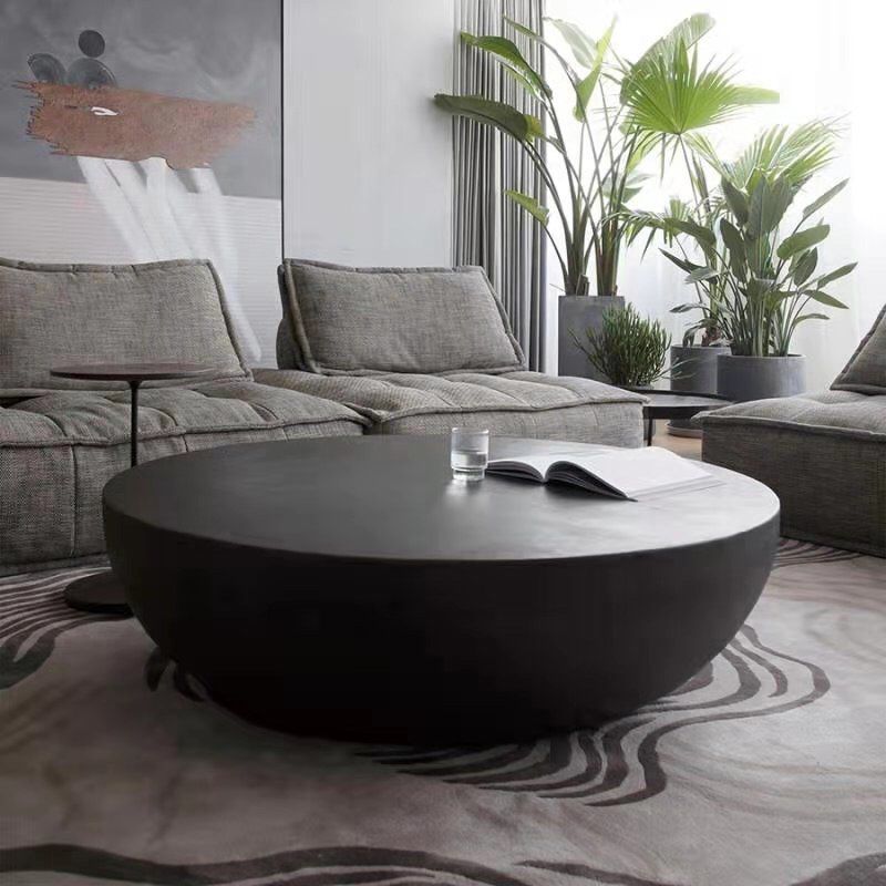 Modern Round Coffee Table Wooden Cocktail Table for Living Room Clearhalo 'Coffee & Accent Tables' 'Coffee Tables' 'coffee_tables' 'furn' 'furn_coffee_tables' 'Furniture' 'Living Room Furniture' 1200x1200_fb8e6d26-fde0-46e6-a5d0-6cc742a4b046