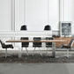 Metal Industrial Rectangular Dining Table Wood Top Table for Kitchen and Dining Room Clearhalo ' dining_table' 'Dining Tables & Seating' 'Dining Tables' 'furn' 'furn_dining_table' 'Furniture' 'furniture_dining_table' 'Kitchen & Dining Furniture' 'kitchen&dining_furn' 'kitchen' 'kitchen_dining_table' 1200x1200_fb8e9a72-6a54-4490-a3bd-8a573b16e036