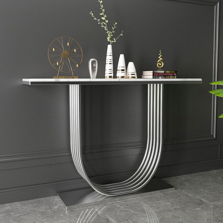 Tavolo della console in marmo glam tavolo accento console rettangolare per hall
