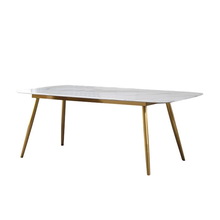 Modern 1/4/5/7 Pieces Furniture Sintered Stone Dining Set for Kitchen with Metal Legs Clearhalo 'Dining Room Sets' 'Dining Tables & Seating' 'dining_room_set' 'furn' 'furn_dining_room_set' 'Furniture' 'furniture_dining_room_set' 'Kitchen & Dining Furniture' 'kitchen&dining_furn' 'kitchen' 1200x1200_fb8fa949-a985-46c8-84e0-b52c1e75f16c