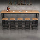 Contemporary Bar Table Rectangle Bar Dining Table with Trestle Base Clearhalo 'Bar Furniture' 'Bar Tables' 'bar_tables' 'furn' 'furn_bar_tables' 'Furniture' 'furniture_bar_tables' 'Kitchen & Dining Furniture' 1200x1200_fb911952-8314-4a25-9bce-25db00b6cef2