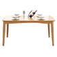 Rectangle Contemporary Dining Table Solid Wood Dining Room Table