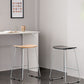 Contemporary Wood and Metal Backless Counter Height Stools for Living Room