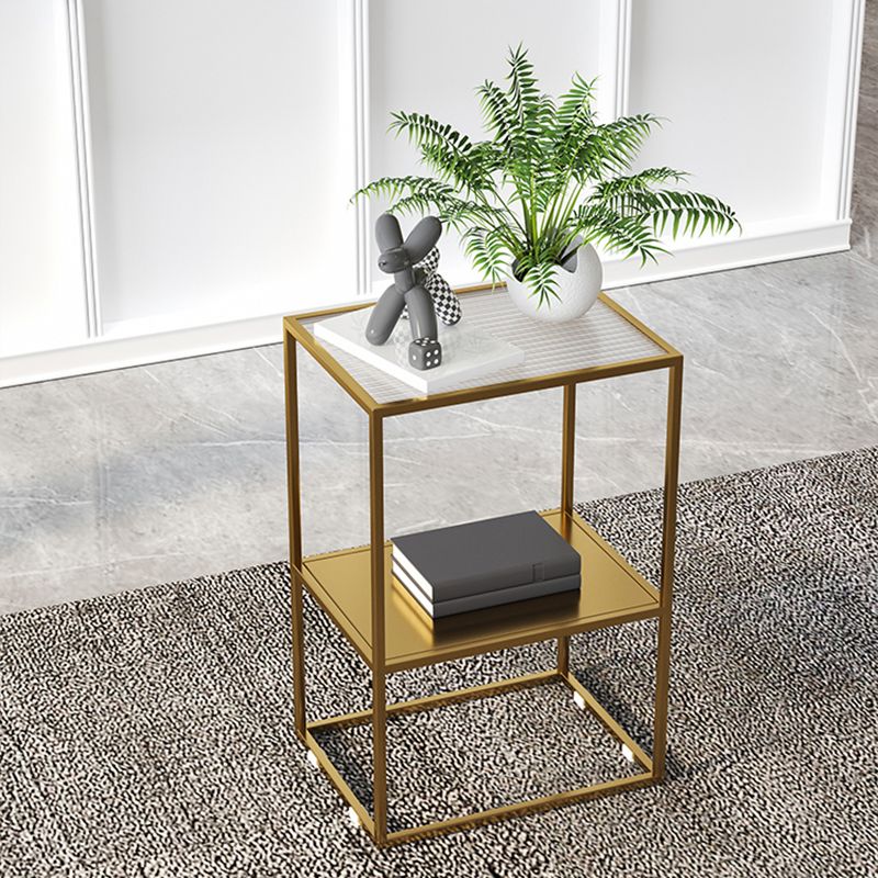 Comobilismo industriale in vetro da comodino da comodino per camera da letto